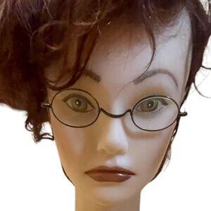 Antique Oval Windsor Cable Temple‎ Unisex Eyeglasses With Case